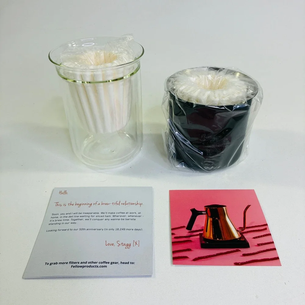 Fellow Stagg [X] Pour-Over Coffee Set Dripper + Tasting Glass + Filters